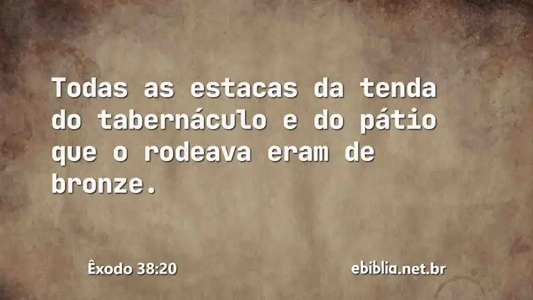 Êxodo 38:20