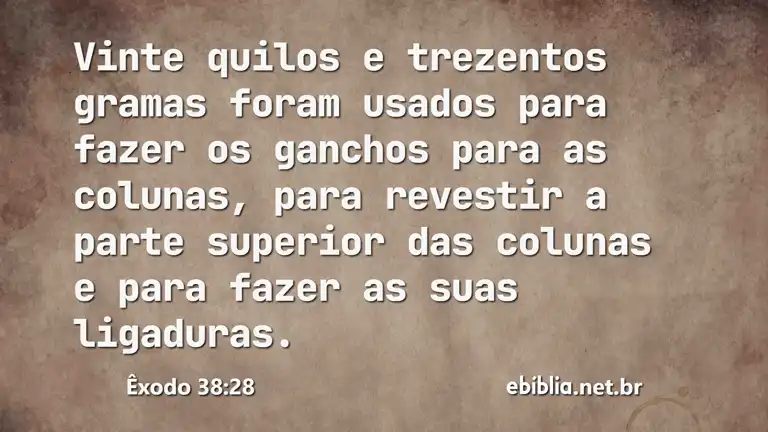 Êxodo 38:28