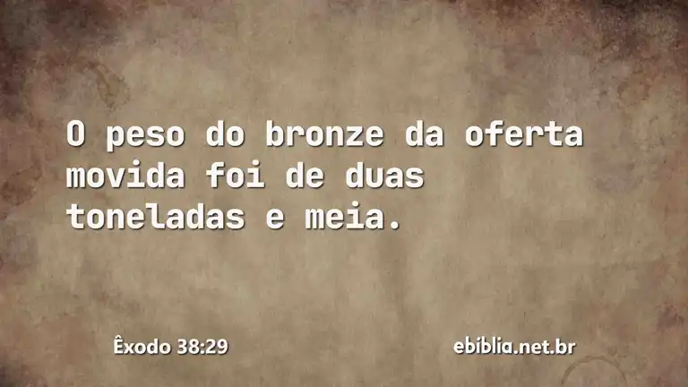 Êxodo 38:29