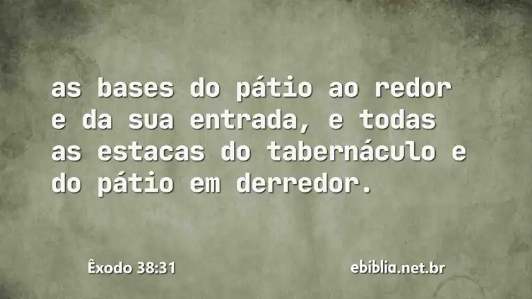 Êxodo 38:31