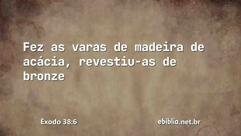 Êxodo 38:6