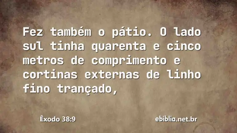 Êxodo 38:9