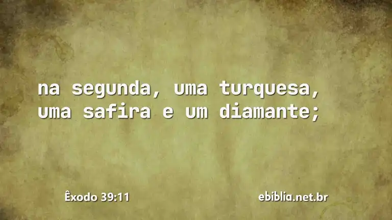 Êxodo 39:11