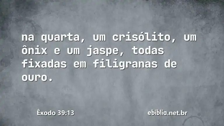 Êxodo 39:13