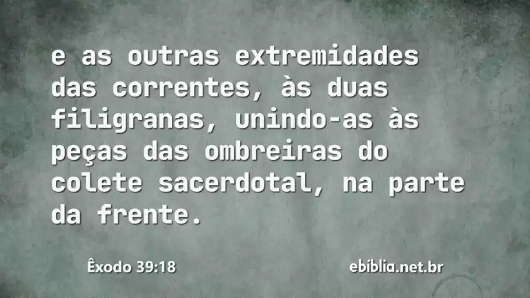 Êxodo 39:18