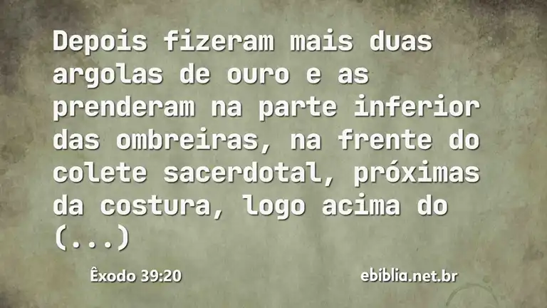 Êxodo 39:20