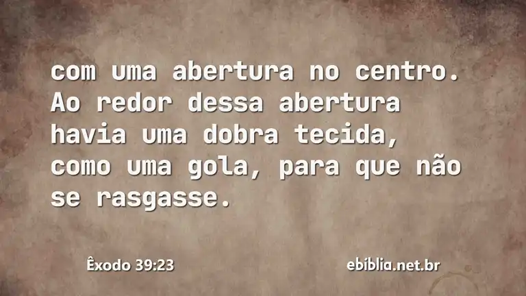 Êxodo 39:23