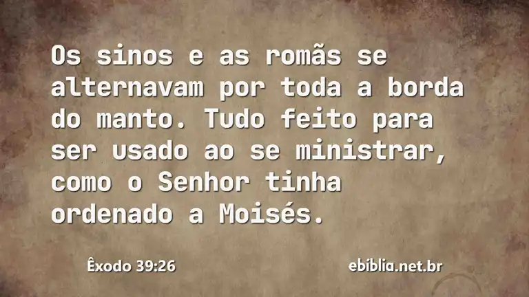 Êxodo 39:26