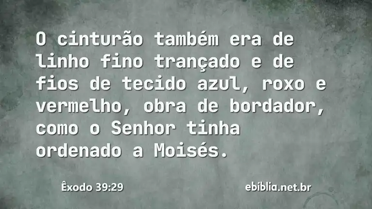 Êxodo 39:29