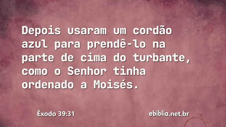 Êxodo 39:31