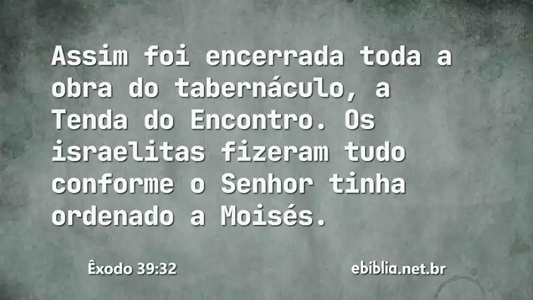 Êxodo 39:32