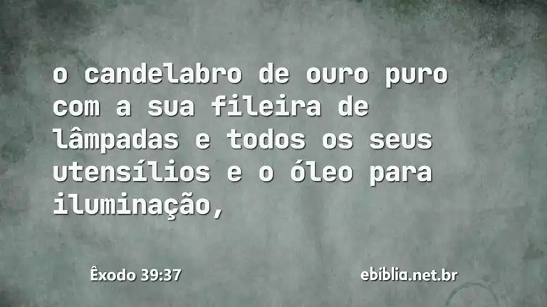 Êxodo 39:37