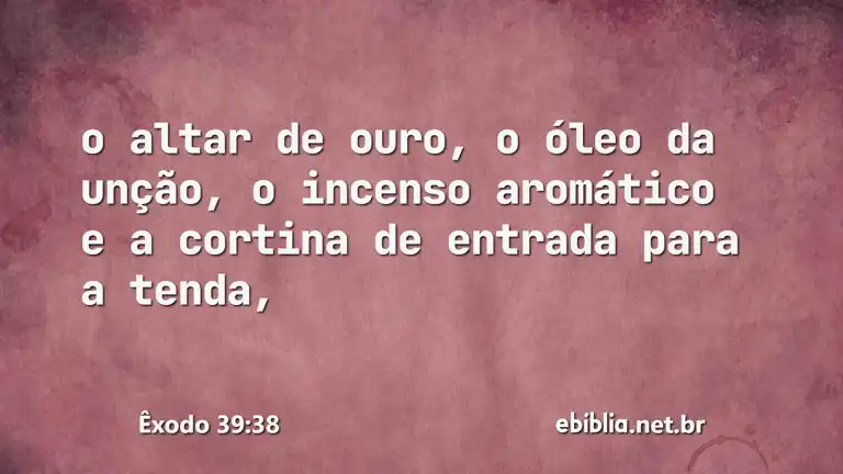 Êxodo 39:38