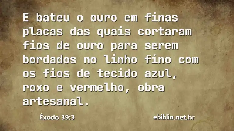 Êxodo 39:3