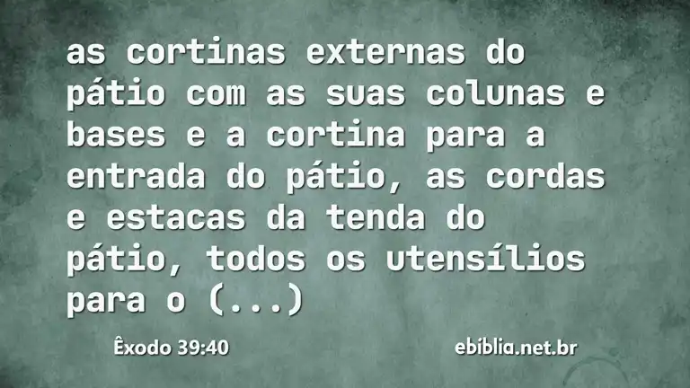 Êxodo 39:40