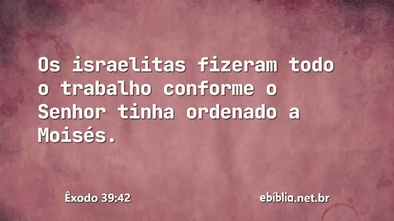 Êxodo 39:42