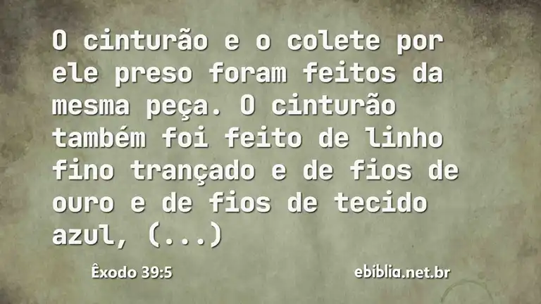 Êxodo 39:5