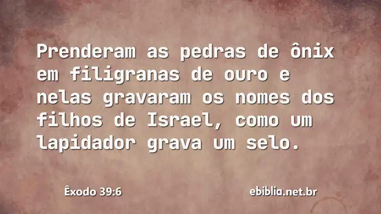 Êxodo 39:6