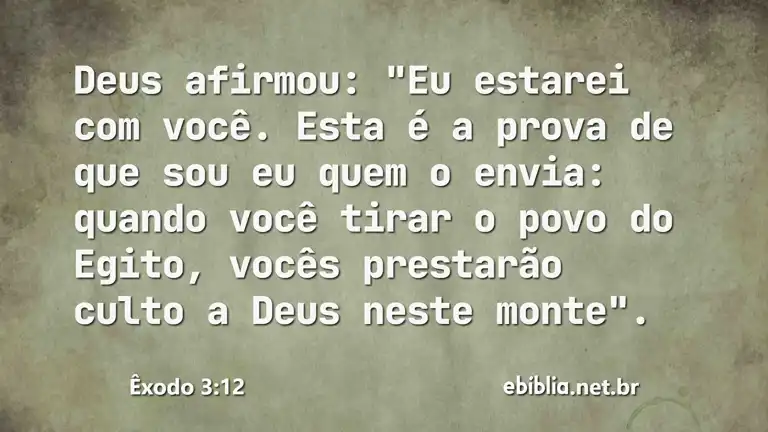 Êxodo 3:12