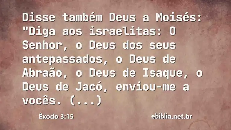 Êxodo 3:15