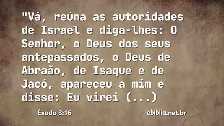 Êxodo 3:16