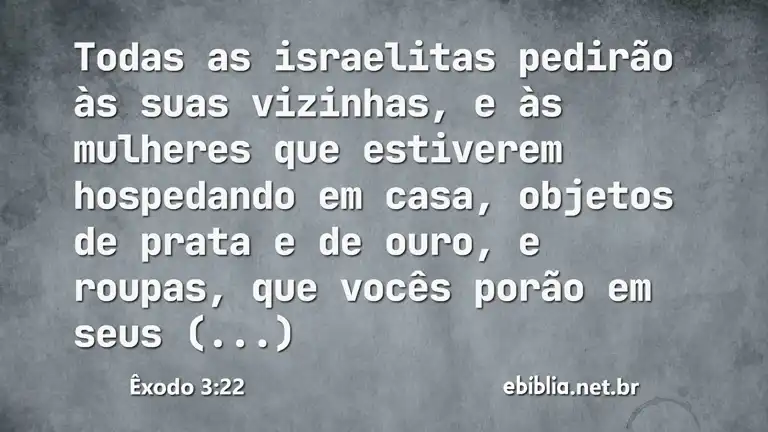 Êxodo 3:22