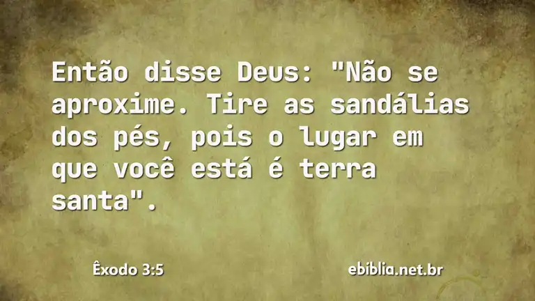 Êxodo 3:5