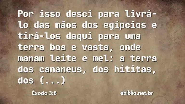 Êxodo 3:8