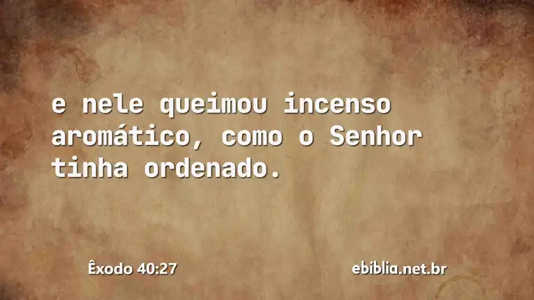 Êxodo 40:27