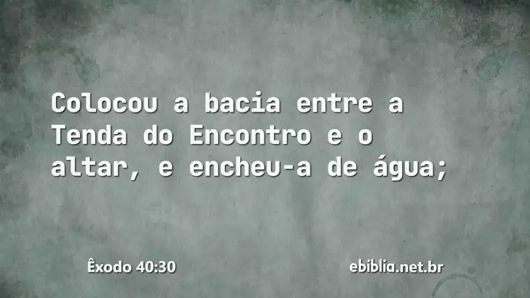 Êxodo 40:30