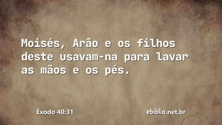 Êxodo 40:31