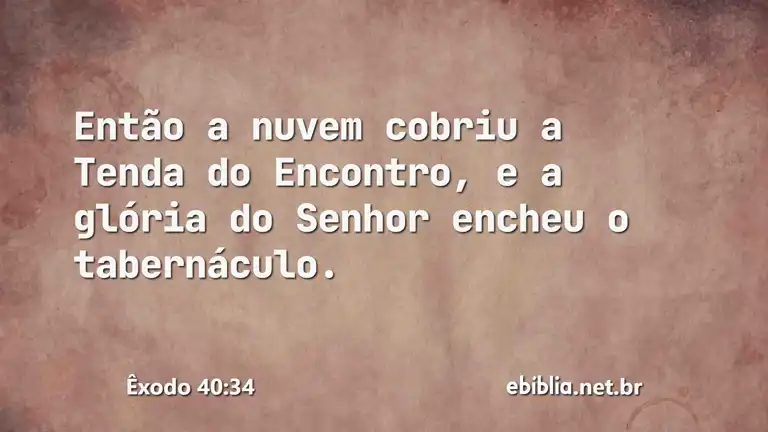 Êxodo 40:34