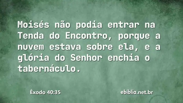 Êxodo 40:35