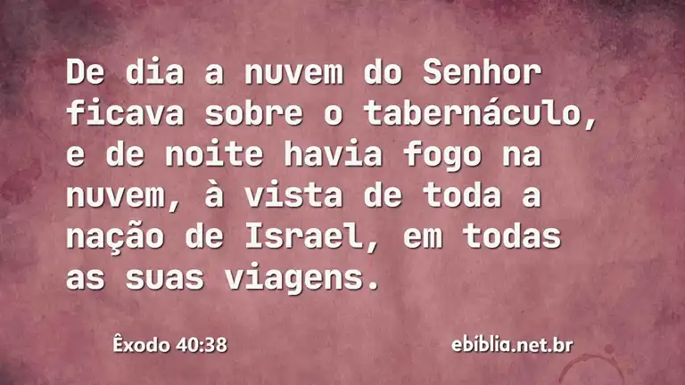 Êxodo 40:38