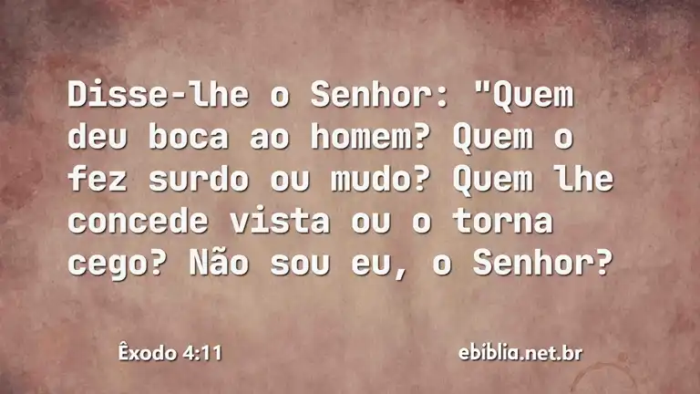 Êxodo 4:11