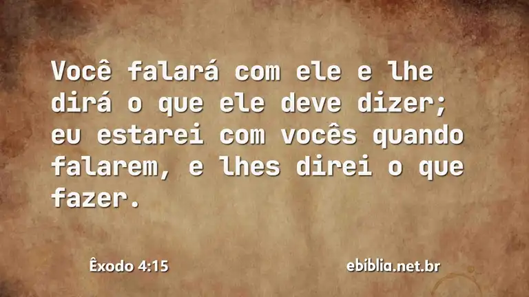 Êxodo 4:15