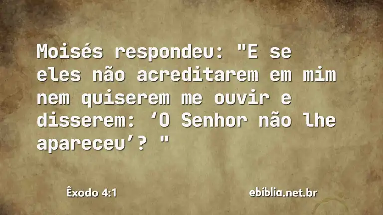 Êxodo 4:1