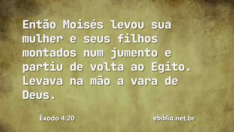 Êxodo 4:20