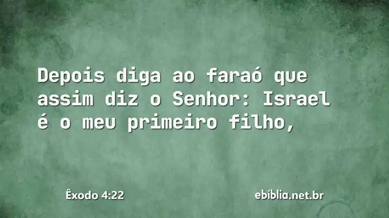 Êxodo 4:22