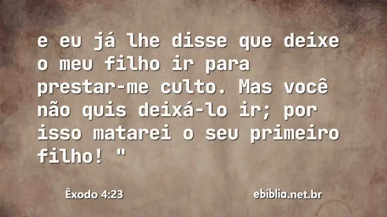 Êxodo 4:23