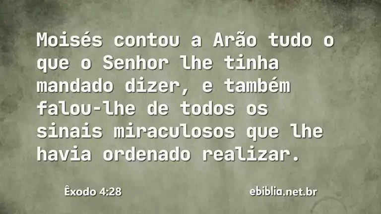 Êxodo 4:28