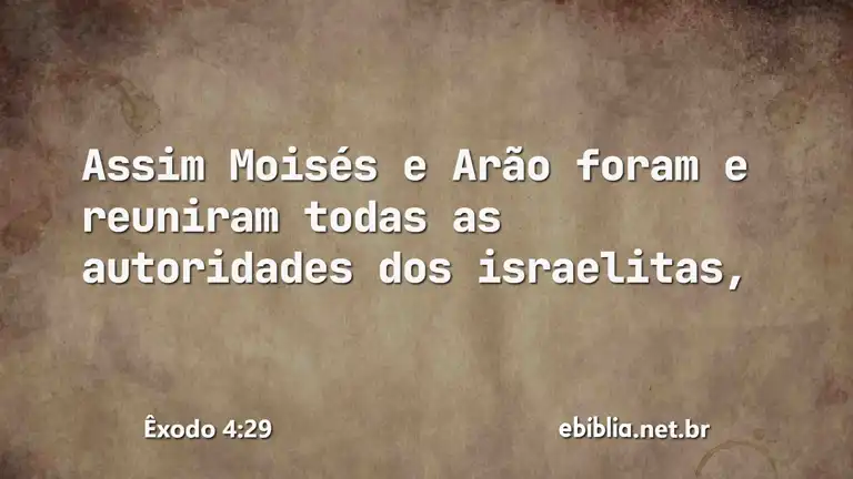 Êxodo 4:29