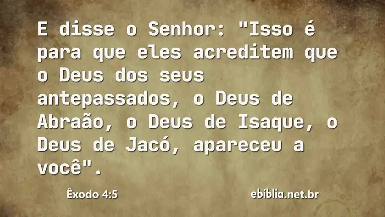 Êxodo 4:5