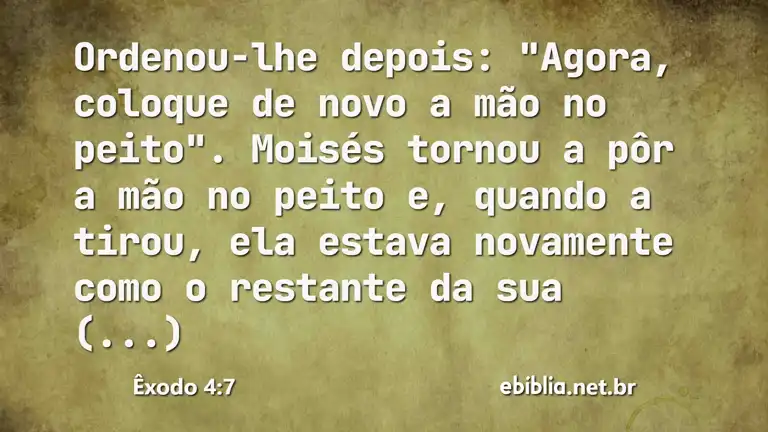 Êxodo 4:7