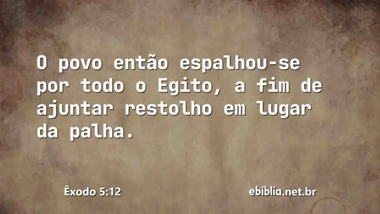 Êxodo 5:12