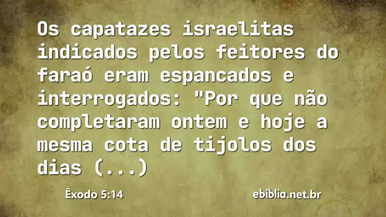 Êxodo 5:14