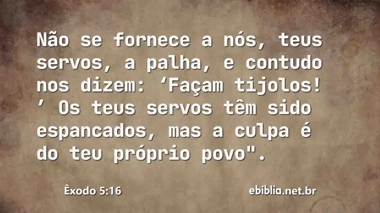 Êxodo 5:16