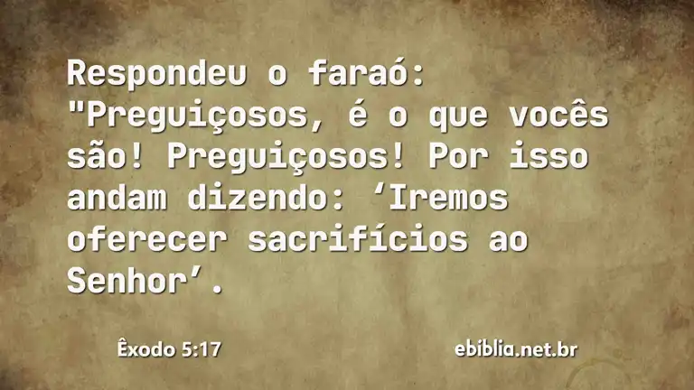 Êxodo 5:17