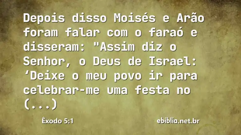 Êxodo 5:1