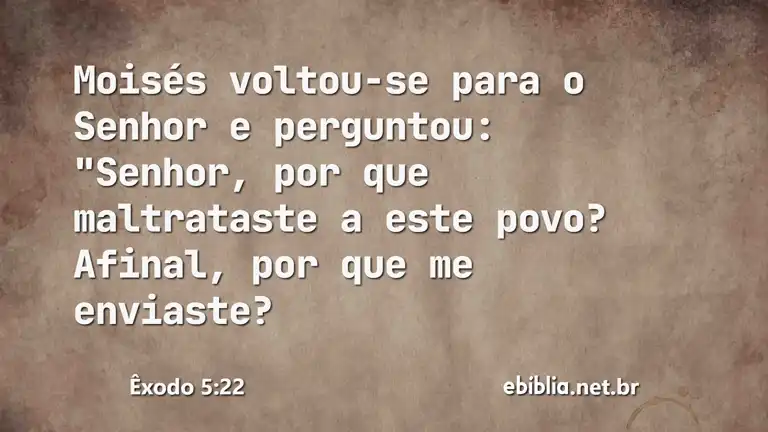 Êxodo 5:22